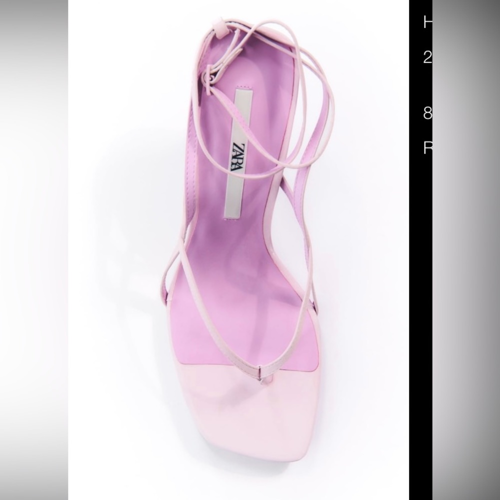 Zara heeled sandals with thin straps